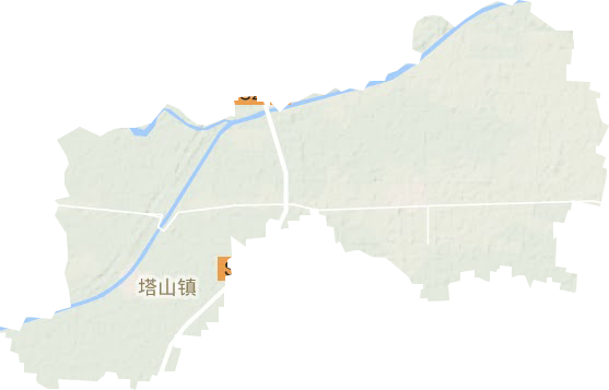 塔山镇地形地图