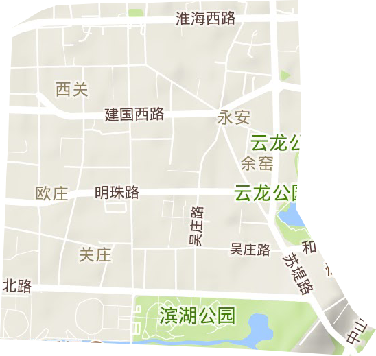 永安街道地形地图