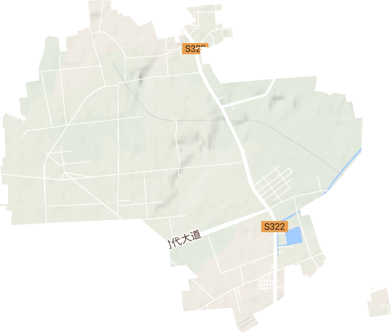 庞庄街道地形地图
