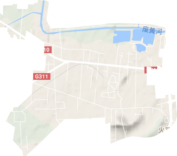 火花街道地形地图