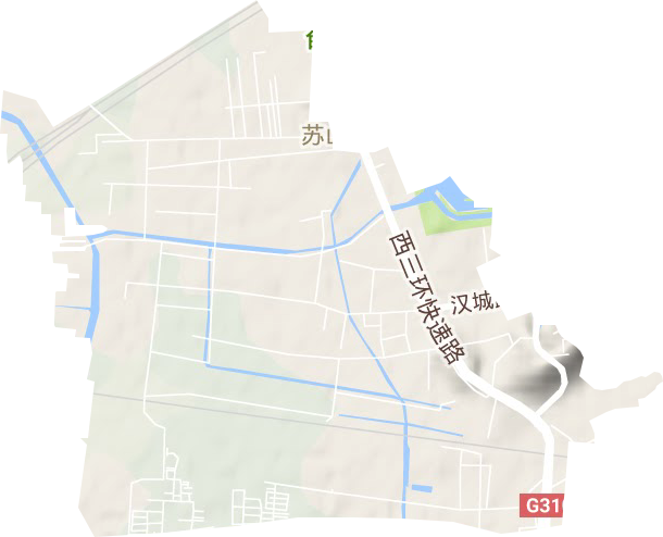 苏山街道地形地图