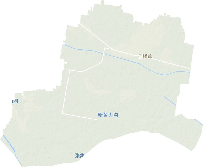何桥镇地形地图