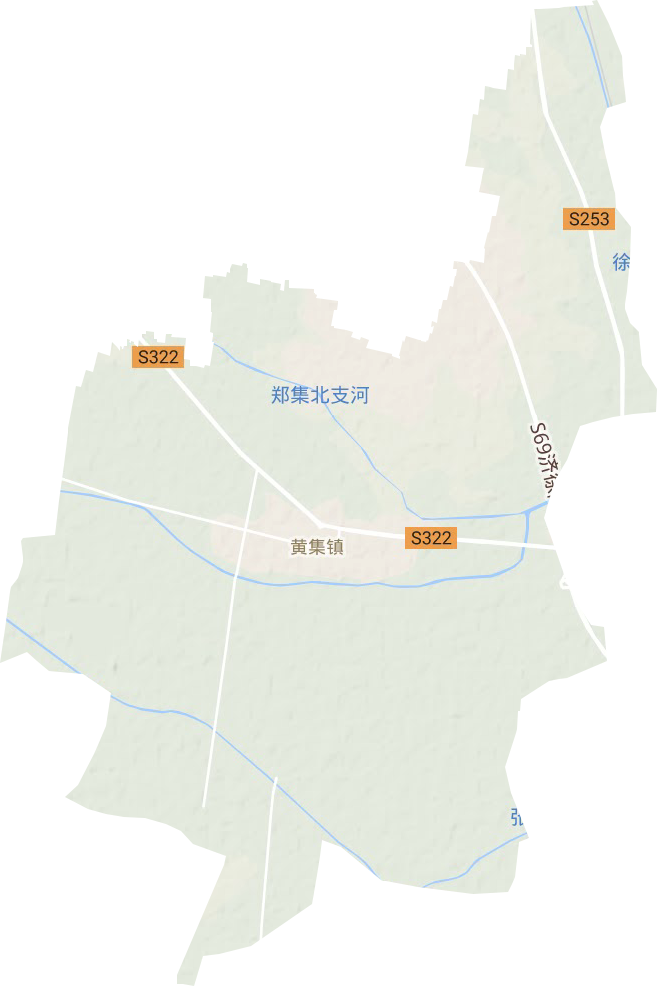 黄集镇地形地图