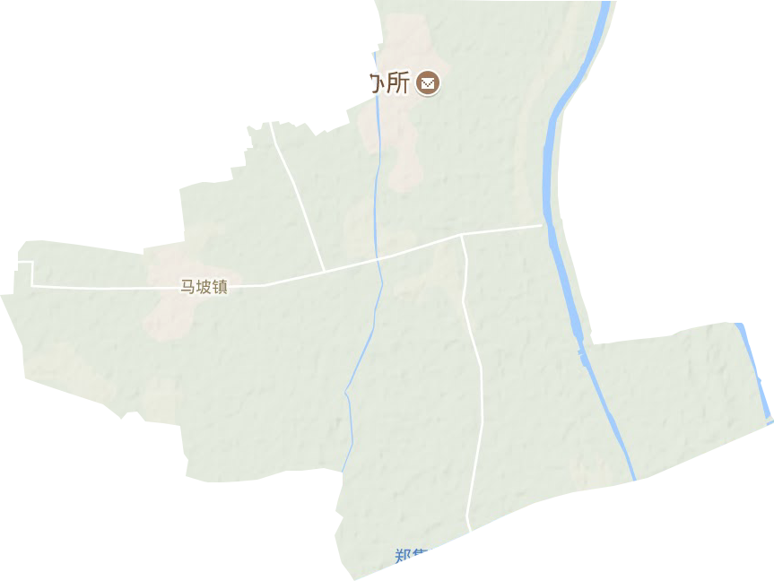 马坡镇地形地图