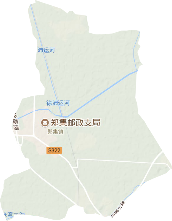 郑集镇地形地图