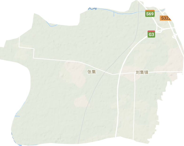 刘集镇地形地图