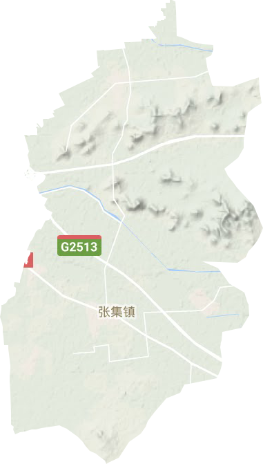 张集镇地形地图