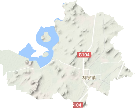 柳泉镇地形地图