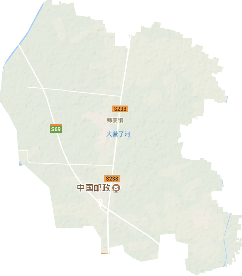 师寨镇地形地图