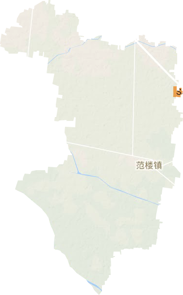 范楼镇地形地图