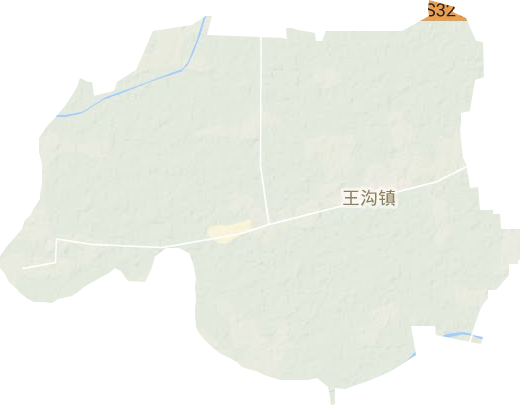 王沟镇地形地图