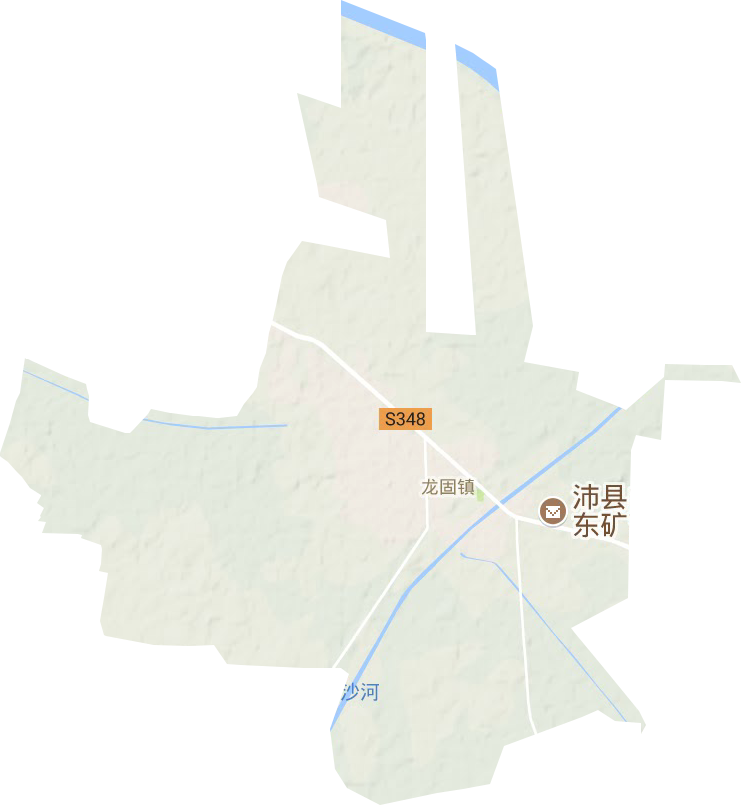 龙固镇地形地图