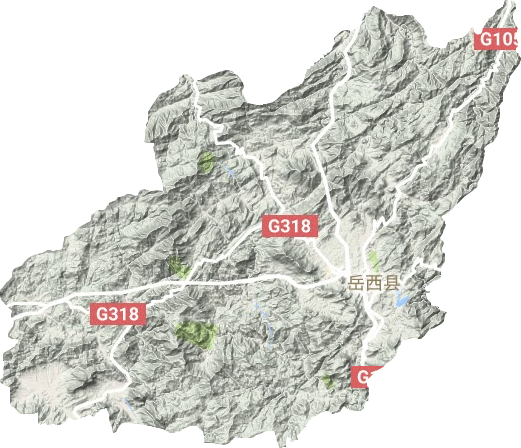 岳西县地形地图