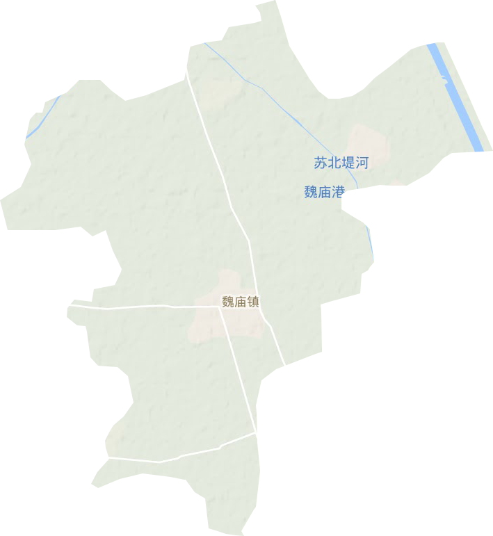 魏庙镇地形地图