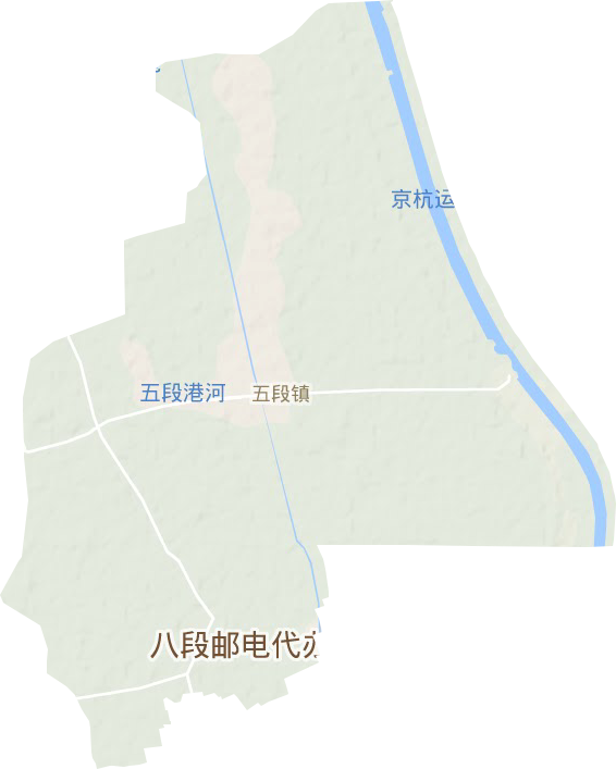五段镇地形地图