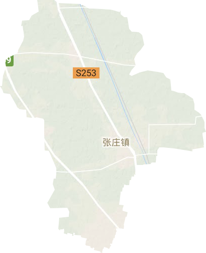 张庄镇地形地图