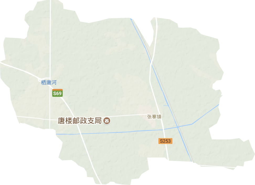 张寨镇地形地图