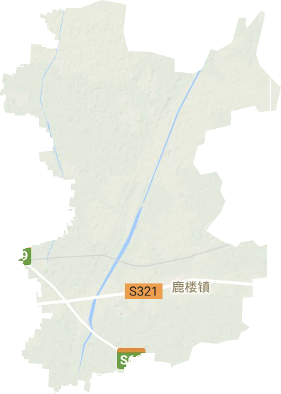 鹿楼镇地形地图