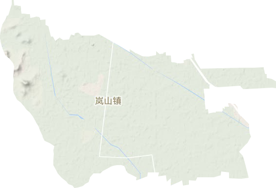 岚山镇地形地图
