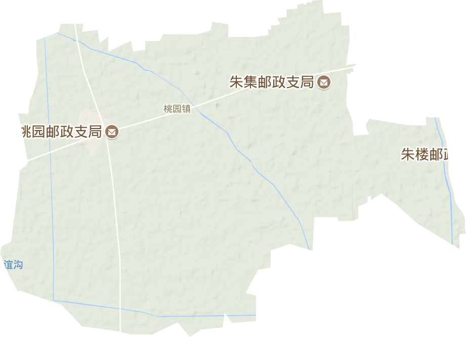 桃园镇地形地图