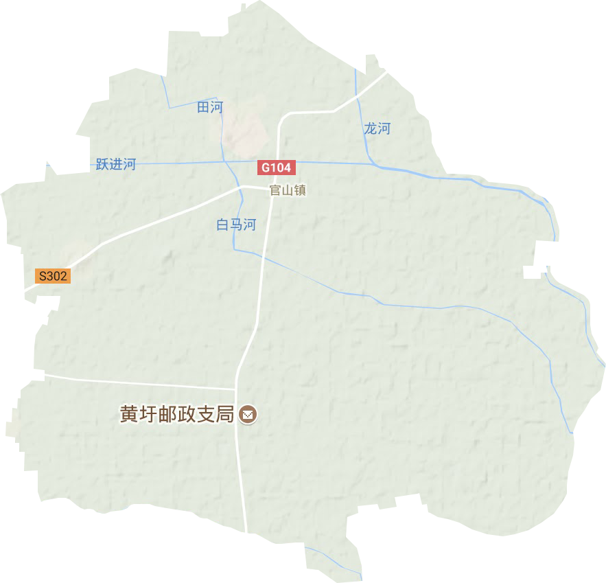 官山镇地形地图