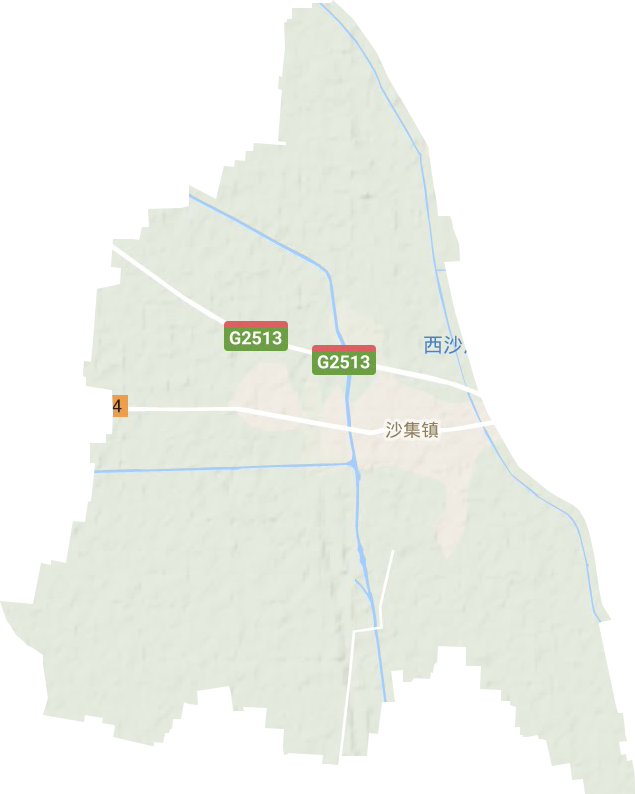 沙集镇地形地图