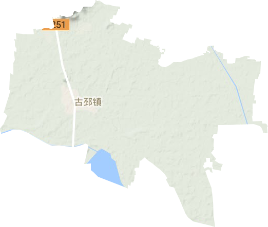古邳镇地形地图