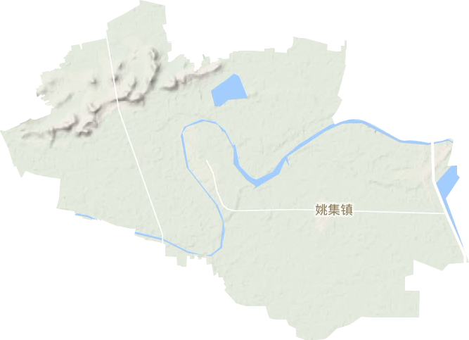 姚集镇地形地图
