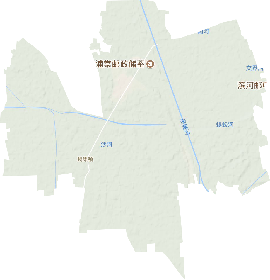 魏集镇地形地图