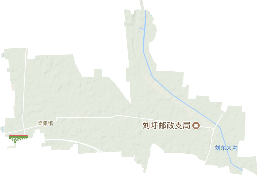 梁集镇地形地图