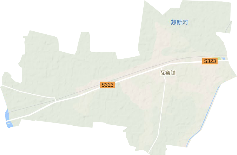 瓦窑镇地形地图