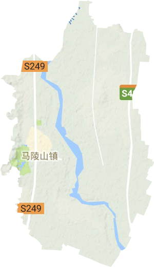 马陵山镇地形地图