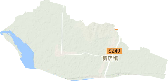 新店镇地形地图