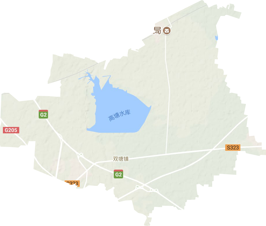 双塘镇地形地图