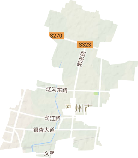 东湖街道地形地图