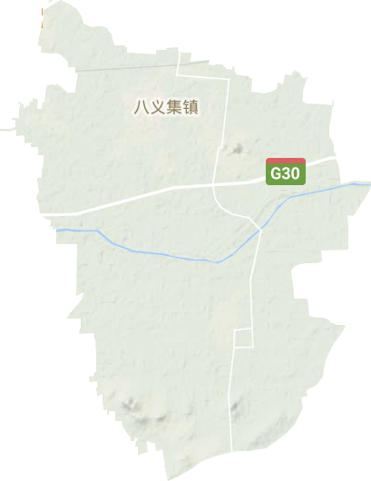 八义集镇地形地图