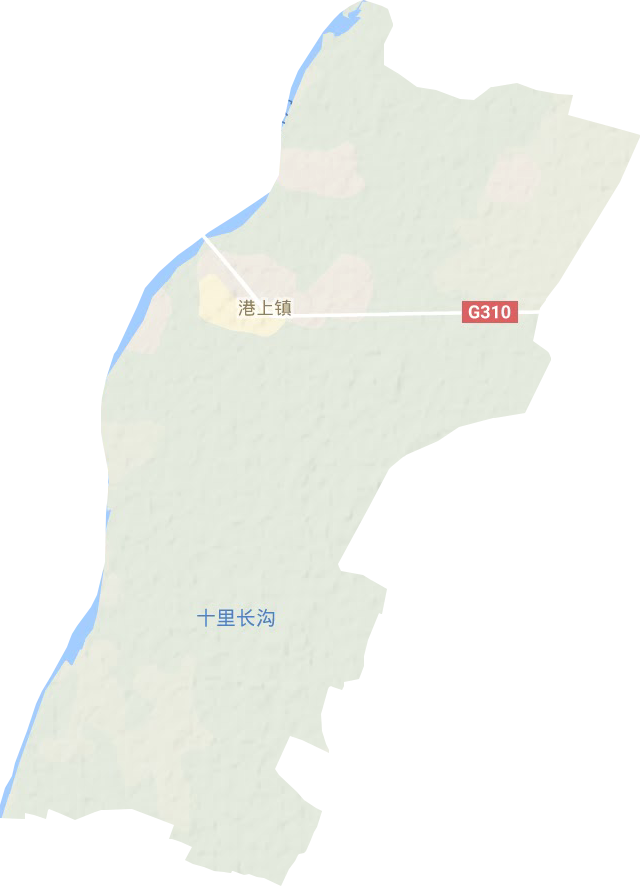 港上镇地形地图
