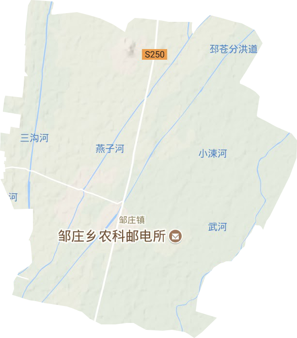 邹庄镇地形地图