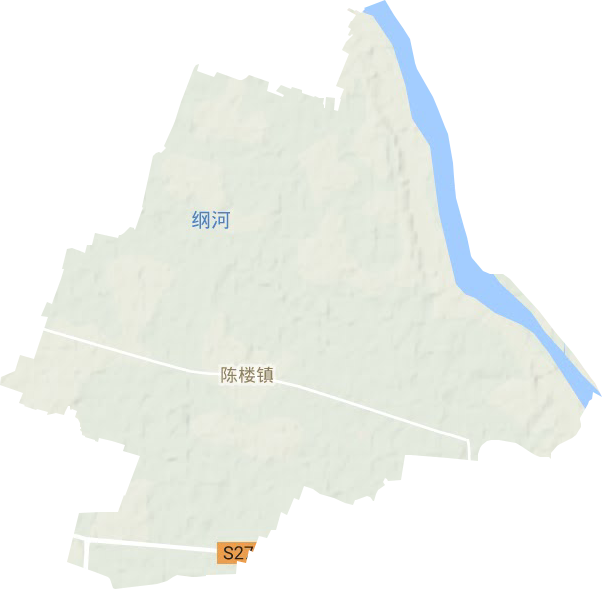 陈楼镇地形地图