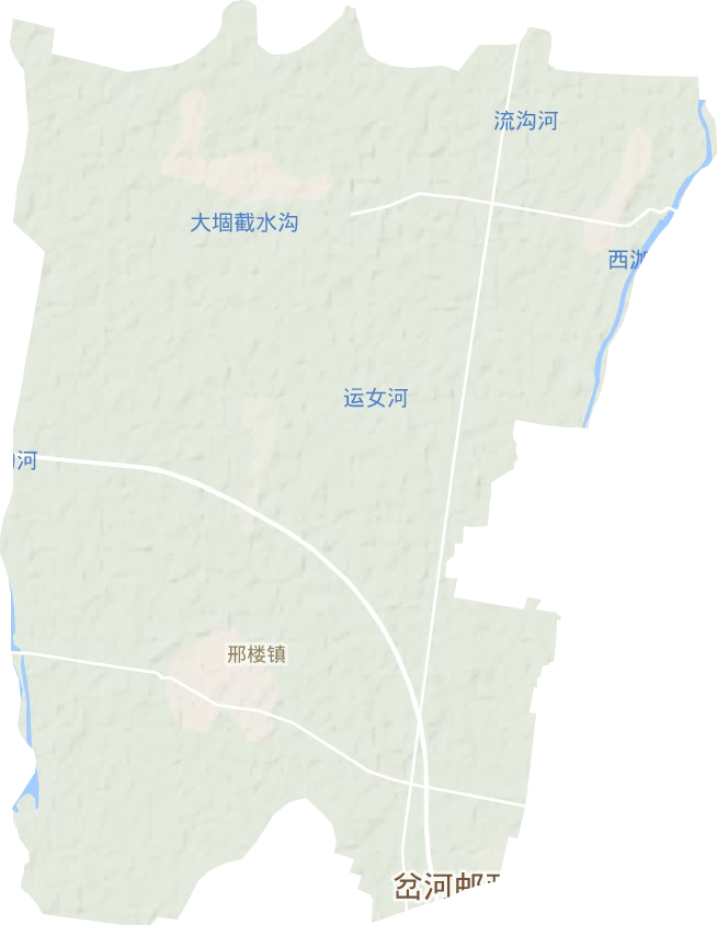 邢楼镇地形地图