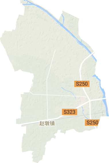 赵墩镇地形地图