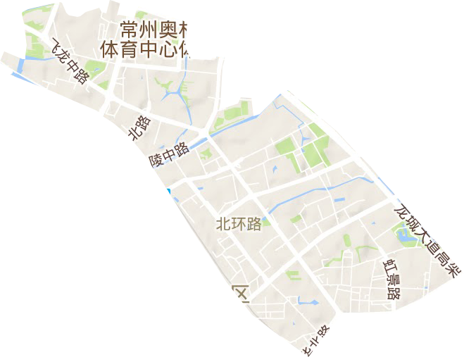 红梅街道地形地图