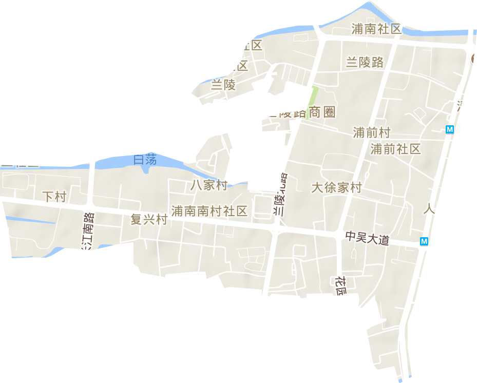 兰陵街道地形地图