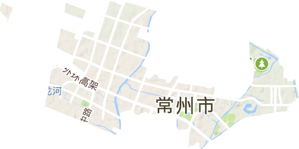 三井街道地形地图