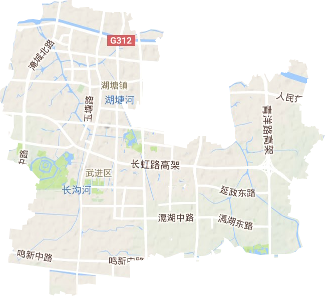 湖塘镇地形地图