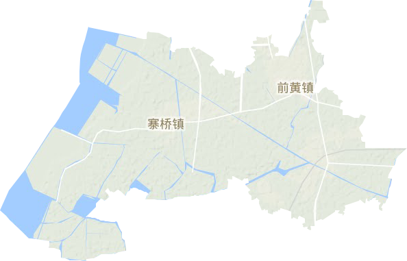 前黄镇地形地图