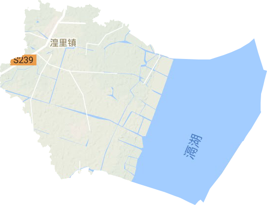湟里镇地形地图