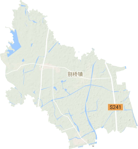 别桥镇地形地图
