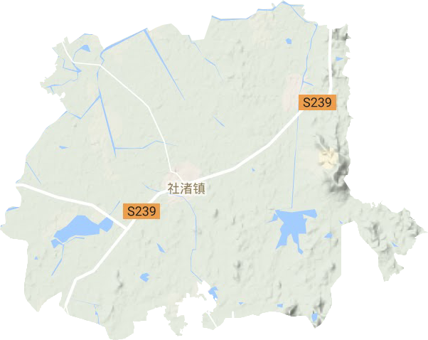 社渚镇地形地图