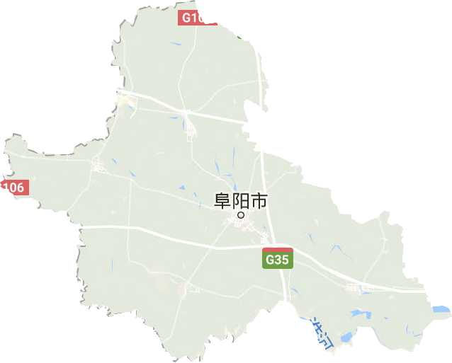 阜阳市地形地图